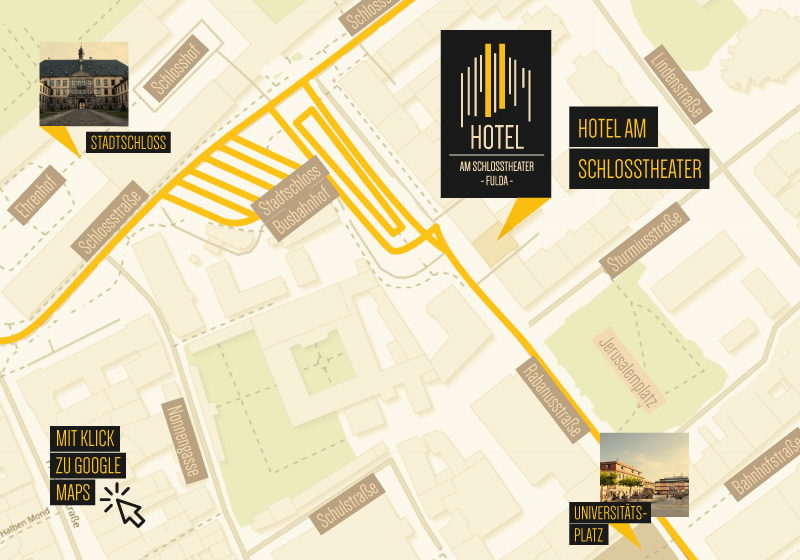 Lagelpan Hotel am Schlosstheater - on click zu google